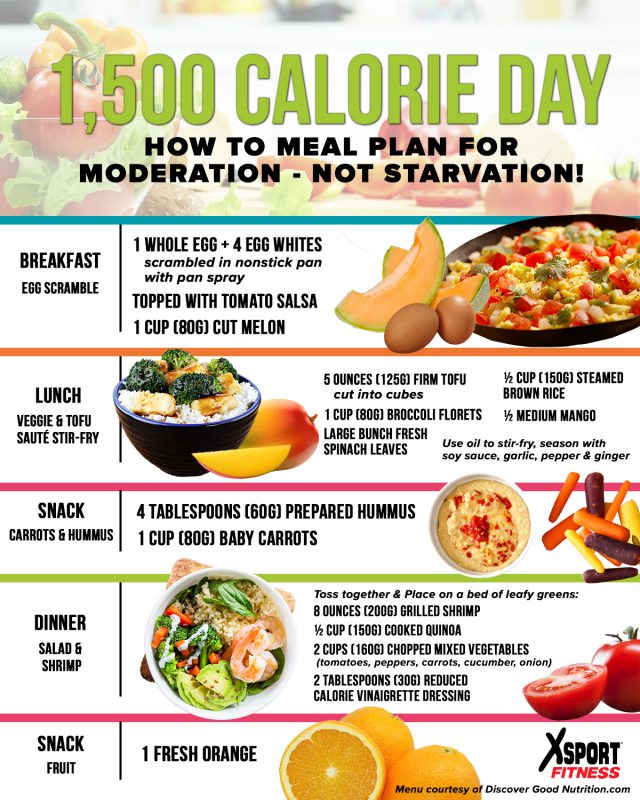 1,500 calorie meal plan