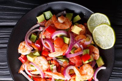 shrimp and avocado ceviche